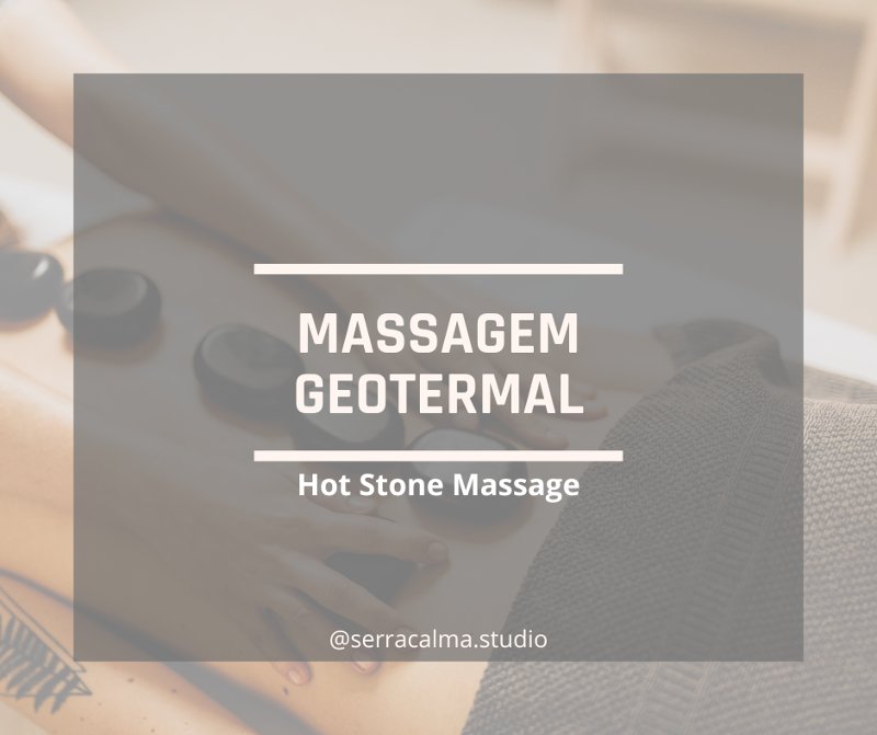 Massagem Geotermal/Pedras Quentes