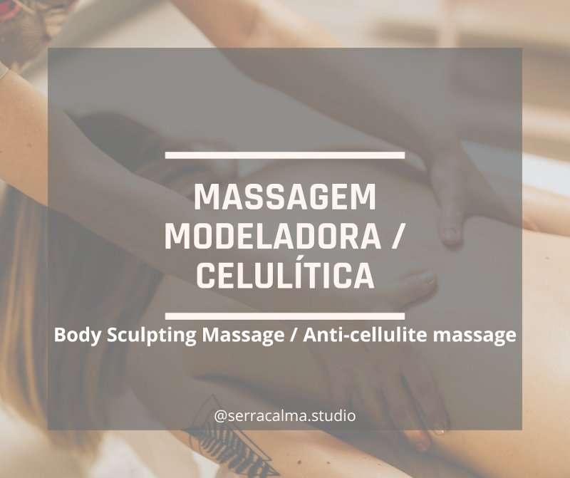 Massagem Modeladora/Celulitica